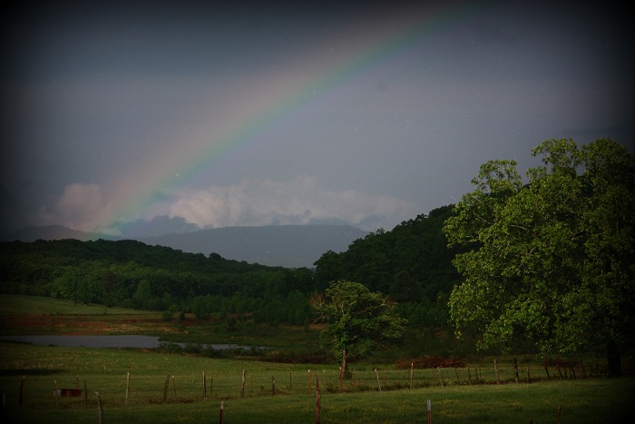 Rainbow over Felicity Ranch